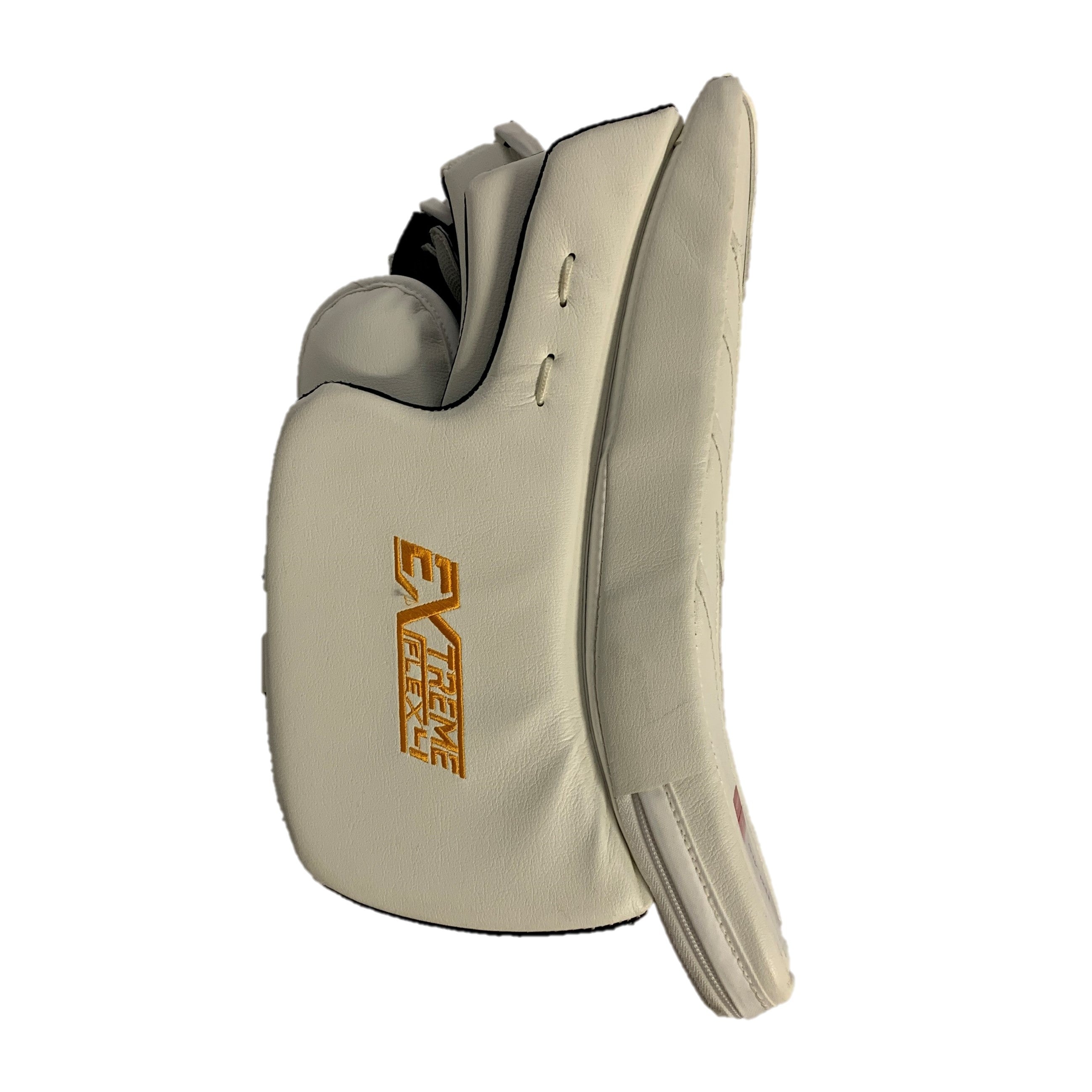 CCM Extreme Flex 4 - New Pro Stock Goalie Blocker - (White/Red/Black)